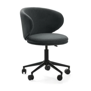 Chaise met draaibaar onderstel en metalen poten 60×60 h73/83 cm Chaise met draaibaar onderstel en metalen poten 60×60 h73/83 cm