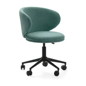 Chaise met draaibaar onderstel en metalen poten 60×60 h73/83 cm Chaise met draaibaar onderstel en metalen poten 60×60 h73/83 cm