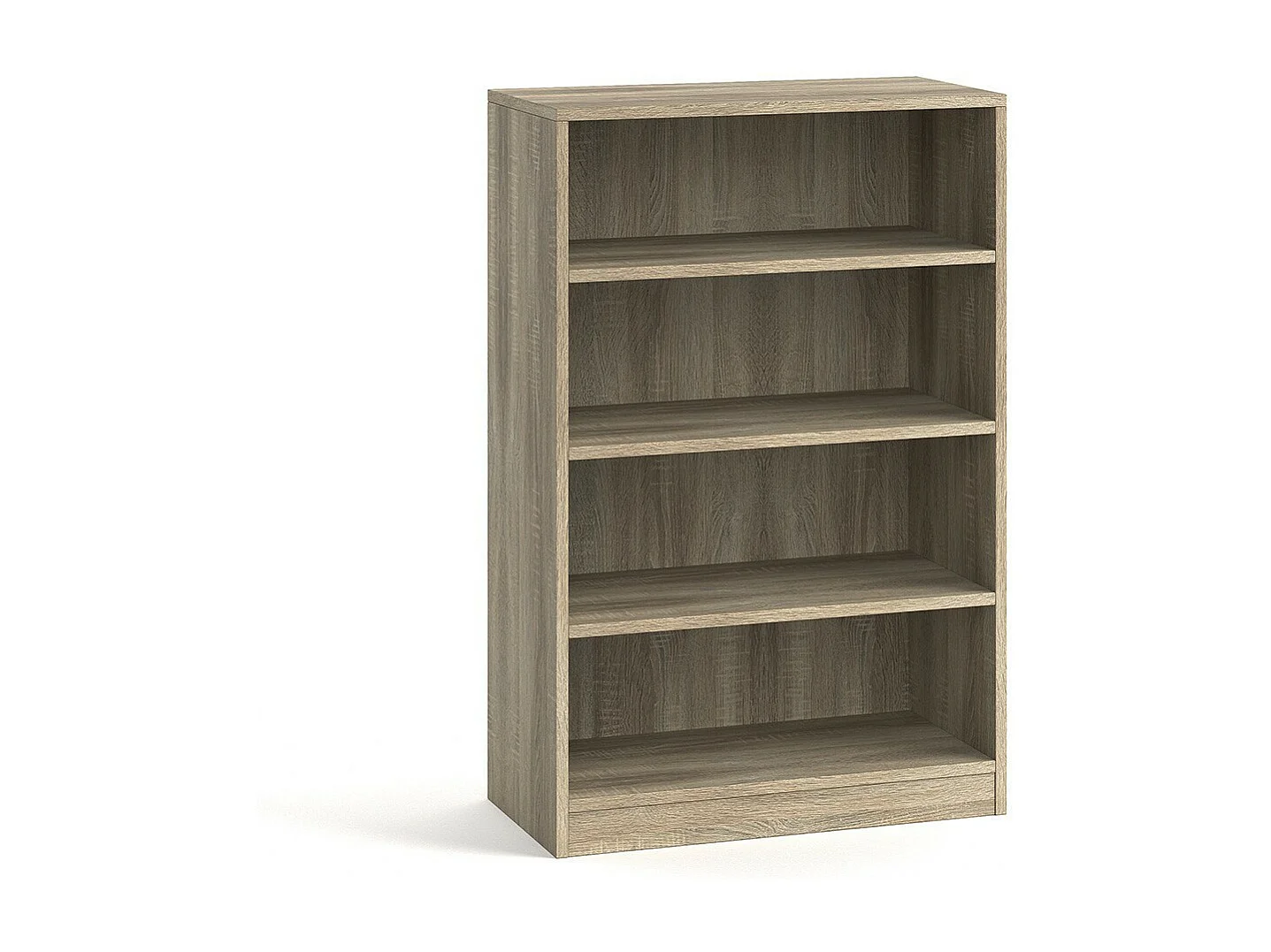 Breed design boekenrek met 3 planken, licht eiken kleur collectie TOLLY