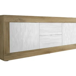 Buffet 4 deuren, collectie SKY, zwart eiken, ideaal voor design keuken/eetkamer