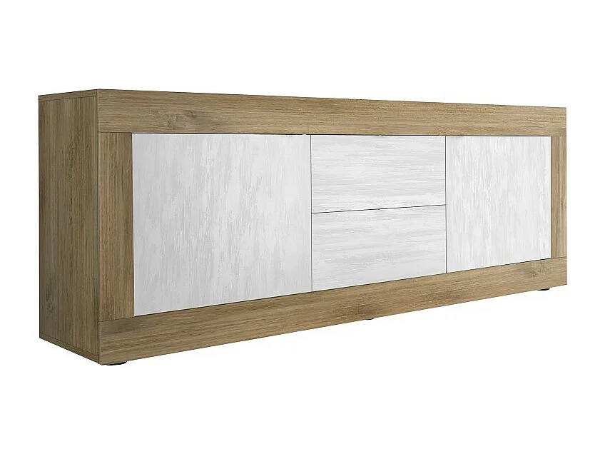 Buffet 4 deuren, collectie SKY, zwart eiken, ideaal voor design keuken/eetkamer