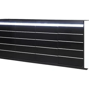 Buffetkast LINA zwart en wit met LED – 4 deuren Buffetkast LINA zwart en wit met LED – 4 deuren