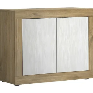 Buffet 2 deuren collectie ACCESS. Kleur wit en donker eiken Buffet 2 deuren collectie ACCESS. Kleur wit en donker eiken