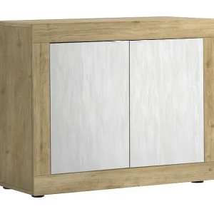 Buffet 2 deuren collectie ACCESS. Kleur wit en licht eiken Buffet 2 deuren collectie ACCESS. Kleur wit en licht eiken