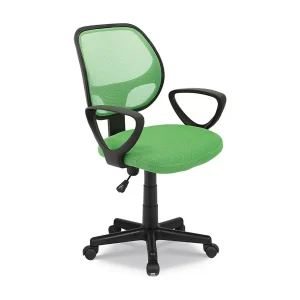 Bureaustoel IPOLIST Groene netstof, ideaal voor een comfortabel en modern kantoor