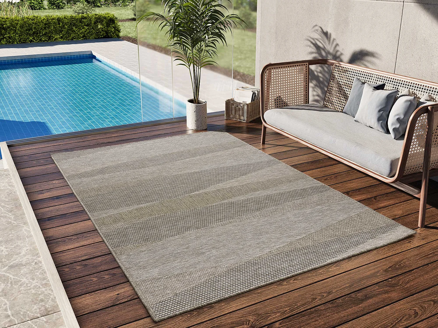 Buitentapijt - etnisch - natureltint - 152x230 cm - ORIA