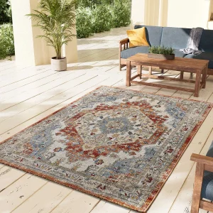 Buitentapijt – vintage – geel – 160×230 cm – LUNA