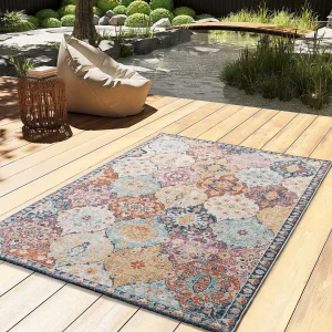 Buitentapijt – vintage – veelkleurig – 80×150 cm – LUNA Buitentapijt – vintage – veelkleurig – 80×150 cm – LUNA