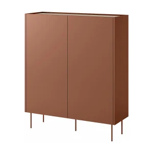 Buffet 2 deuren 2 laden met metalen voet 120×140 cm