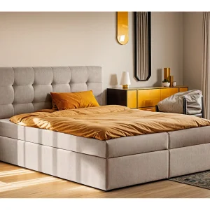 Boxspringbed met matras en bedkast, LUDANO bedstof Noel Cold Beige 180×200 cm H2-Pocket Boxspringbed met matras en bedkast, LUDANO bedstof Noel Cold Beige 180×200 cm H2-Pocket