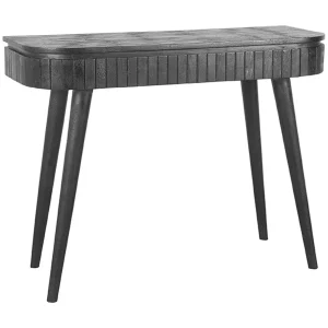 Bureau Nils – Zwart – Mangohout – 100cm Bureau Nils – Zwart – Mangohout – 100cm