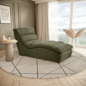 Chaiselongue SAN REMO im Cordstoff Grün Chaiselongue SAN REMO im Cordstoff Grün