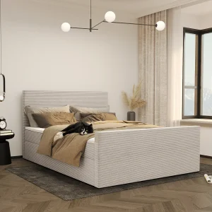 Boxspringbed met bedbodem en topper VIESTA stof Poso Beige 180×200 cm H2-Pocket Boxspringbed met bedbodem en topper VIESTA stof Poso Beige 180×200 cm H2-Pocket