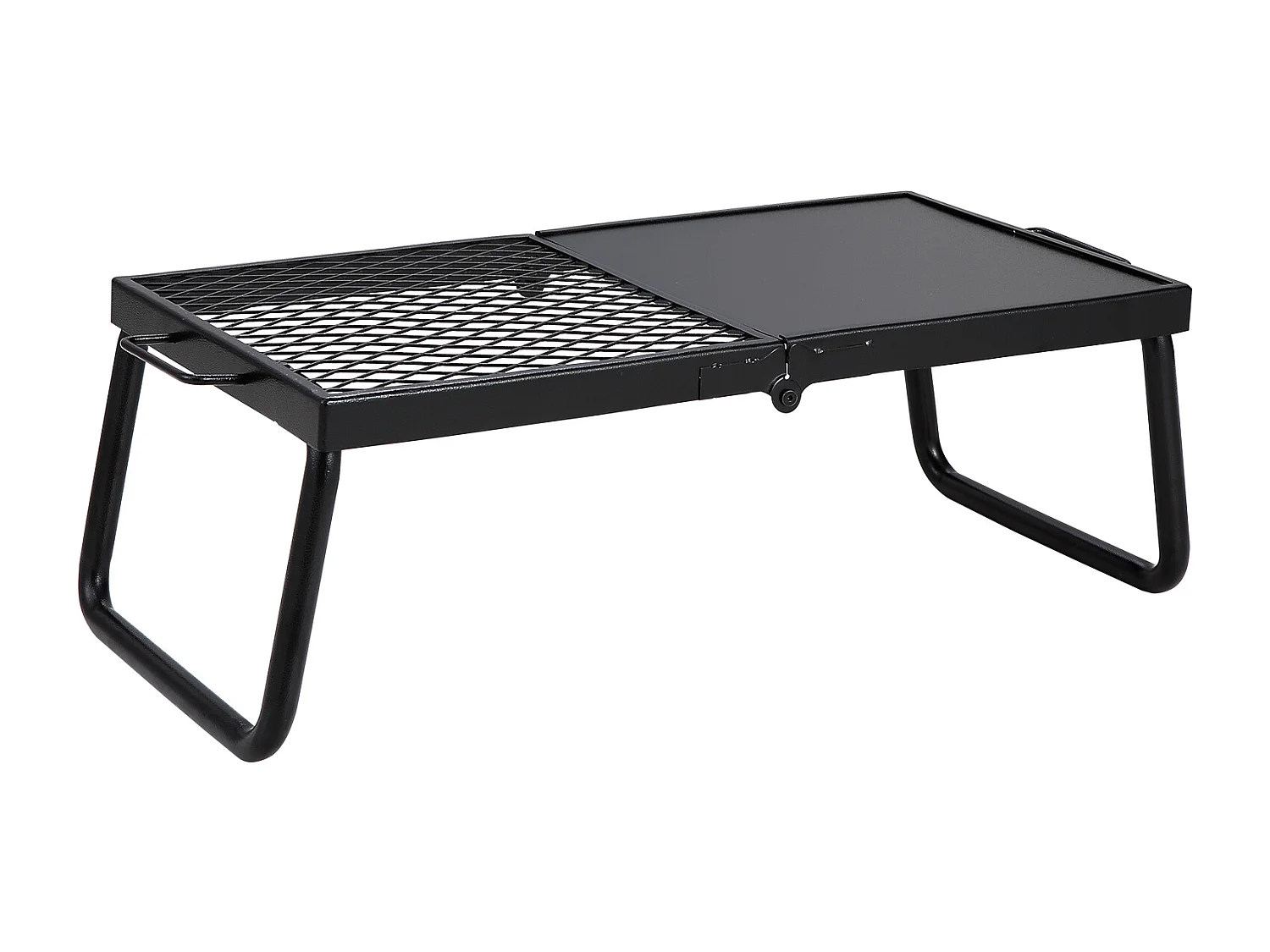 Campvleugel SucceBuy Plegbare BBQ, Draagbare Staalbarbecue van 57 cm voor Camping en Picknick in Het Openbaar