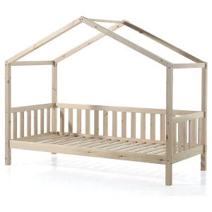 Cabinebed 90×200 cm en Bali-bedbodem van licht massief grenen Cabinebed 90×200 cm en Bali-bedbodem van licht massief grenen