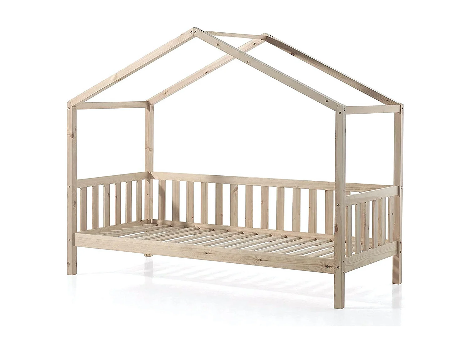 Cabinebed 90x200 cm en Bali-bedbodem van licht massief grenen