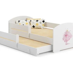 Cama dupla 160 x 80 com colchões e estrados incluídos Kobi Luk Princess in a Crown Cama dupla 160 x 80 com colchões e estrados incluídos Kobi Luk Princess in a Crown