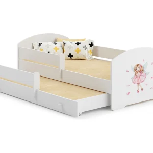 Cama dupla 160 x 80 com colchões e estrados incluídos Kobi Luk Girl with wings Cama dupla 160 x 80 com colchões e estrados incluídos Kobi Luk Girl with wings