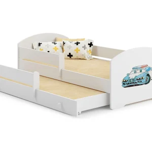 Cama dupla 160 x 80 com colchões e estrados incluídos Kobi Luk Police Cama dupla 160 x 80 com colchões e estrados incluídos Kobi Luk Police