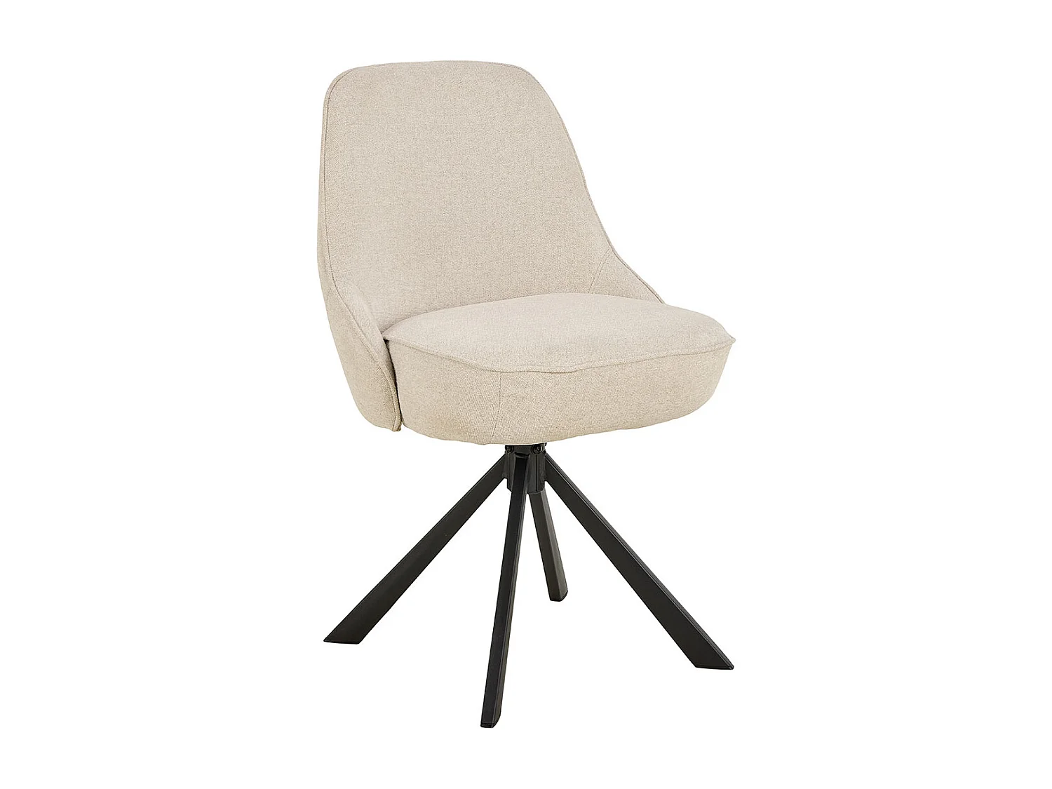 Carlton eetkamerstoel draaimogelijkheid beige.