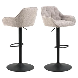 Brodir barstoel draaifunctie, gascilinder, beige. Brodir barstoel draaifunctie, gascilinder, beige.