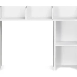 Bureau Plank SucceBuy Wit met 2 Niveaus Opslagorganizer voor het Kantoor en het Huis