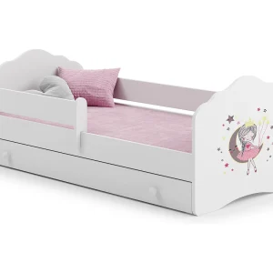 Cama infantil com gaveta de arrumação KOBI – FALA BARSZU 140×70 SPIACA ROZOWY – FALA BARSZU 140×70 Moon Cama infantil com gaveta de arrumação KOBI – FALA BARSZU 140×70 SPIACA ROZOWY – FALA BARSZU 140×70 Moon