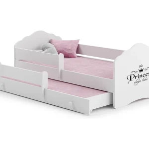 Cama dupla 160 x 80 com colchões e estrados incluídos Kobi Wave Princess
