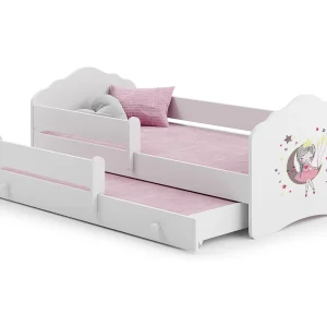 Cama dupla 160 x 80 com colchões e estrados incluídos Kobi Wave Sleeping Princess