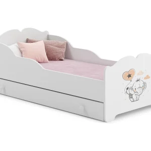 Cama de criança 160 x 80 com gaveta, colchão e estrado incluídos Kobi Anna Elephant Cama de criança 160 x 80 com gaveta, colchão e estrado incluídos Kobi Anna Elephant