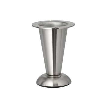 Duraline meubelpoot verstelbaar rond mat nikkel 10,3×11,3 cm