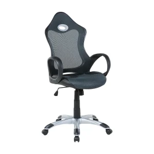 Bureaustoel polyester grijs/groen iCHAIR