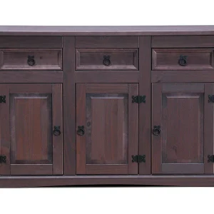 Bruin dressoir New Mexico koloniaal 132cm. Bruin dressoir New Mexico koloniaal 132cm.
