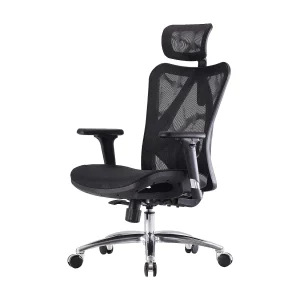 Bureaustoel SIHOO-J87, bekleding zwart, frame zwart Bureaustoel SIHOO-J87, bekleding zwart, frame zwart