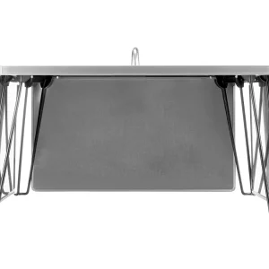 Braziersdeksel SucceBuy van RVS, 64.5 x 64.5 x 37 cm, Buitentemperatuurdeflector voor Kampvuur, Kamperen en Houtverwarming