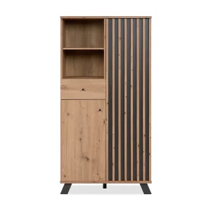 Buffet met 2 deuren, 2 vakken en 1 lade H156 cm – LUBLIN Buffet met 2 deuren, 2 vakken en 1 lade H156 cm – LUBLIN