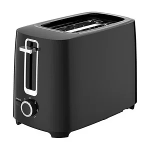 Broodrooster KitchenChef 700W 2 Sneetjes Zwart – Rooster Je Boterhammen Snel met Variabele Thermostaat