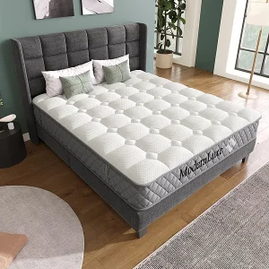 Brandwerende orthopedische matras van 160×200 cm met 4 handgrepen, OEKO-TEX®, 20 cm dik, ademend, 7 zones pocketveringzones Brandwerende orthopedische matras van 160×200 cm met 4 handgrepen, OEKO-TEX®, 20 cm dik, ademend, 7 zones pocketveringzones