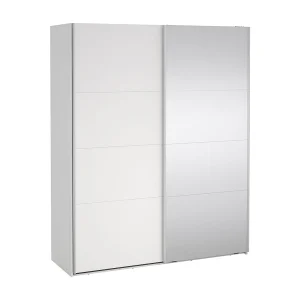 Catania schuifdeurkast 2 deuren 180x220cm wit. Catania schuifdeurkast 2 deuren 180x220cm wit.