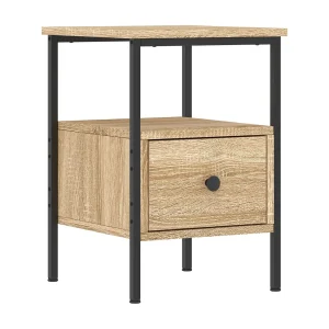 Broadlands  Nachtkastje 34x36x50 cm bewerkt hout sonoma eikenkleurig