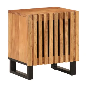 Bryral  Nachtkastjes 2 st 40x34x46 cm massief acaciahout