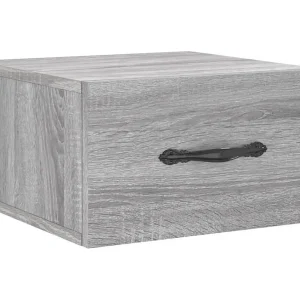 Carbon Hill Nachtkastje wandgemonteerd 35x35x20 cm grijs sonoma eikenkleur Carbon Hill Nachtkastje wandgemonteerd 35x35x20 cm grijs sonoma eikenkleur