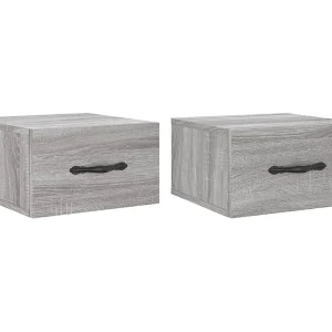 Carbon Hill Nachtkastjes 2 st wandgemonteerd 35x35x20 cm grijs sonoma eiken Carbon Hill Nachtkastjes 2 st wandgemonteerd 35x35x20 cm grijs sonoma eiken