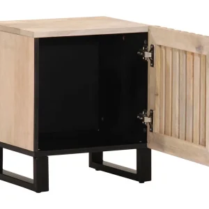 Bryral  Nachtkastje 40x34x46 cm massief gebleekt mangohout