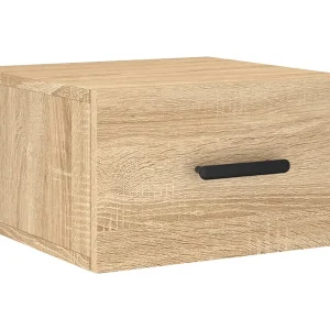 Cataula Nachtkastje wandgemonteerd 35x35x20 cm sonoma eikenkleurig Cataula Nachtkastje wandgemonteerd 35x35x20 cm sonoma eikenkleurig