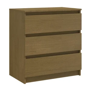 Bryna  Nachtkastje 60x36x64 cm massief grenenhout honingbruin
