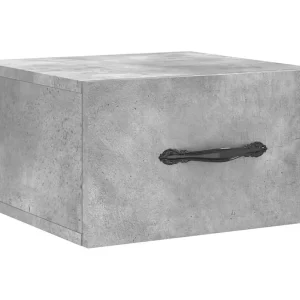 Carbon Hill Nachtkastje wandgemonteerd 35x35x20 cm betongrijs Carbon Hill Nachtkastje wandgemonteerd 35x35x20 cm betongrijs