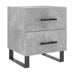 Cennet  Nachtkastje 40x35x47,5 cm bewerkt hout betongrijs