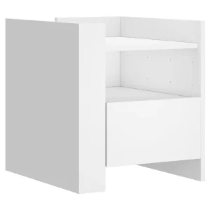 Chesnee Nachtkastje 45x50x50 cm bewerkt hout wit Chesnee Nachtkastje 45x50x50 cm bewerkt hout wit