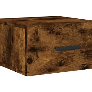 Cataula Nachtkastje wandgemonteerd 35x35x20 cm gerookt eikenkleurig Cataula Nachtkastje wandgemonteerd 35x35x20 cm gerookt eikenkleurig
